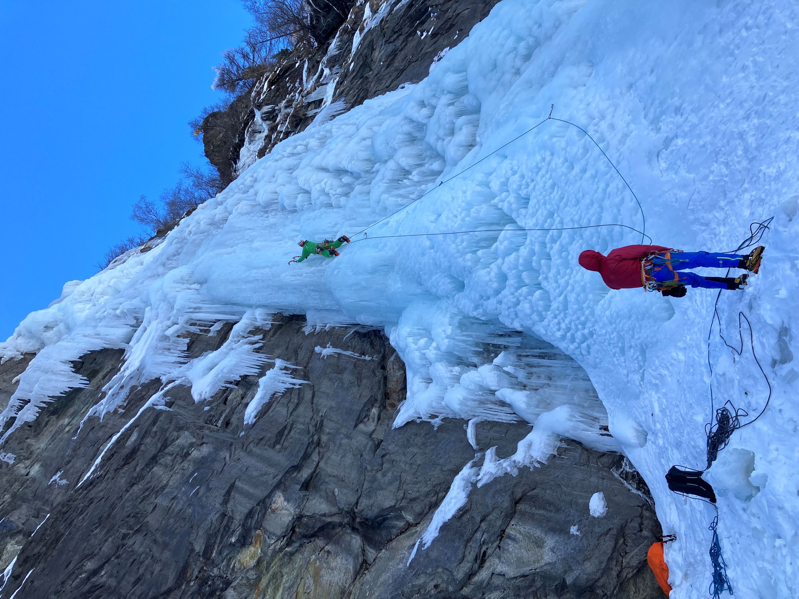 Guided ice climbing- Wallis